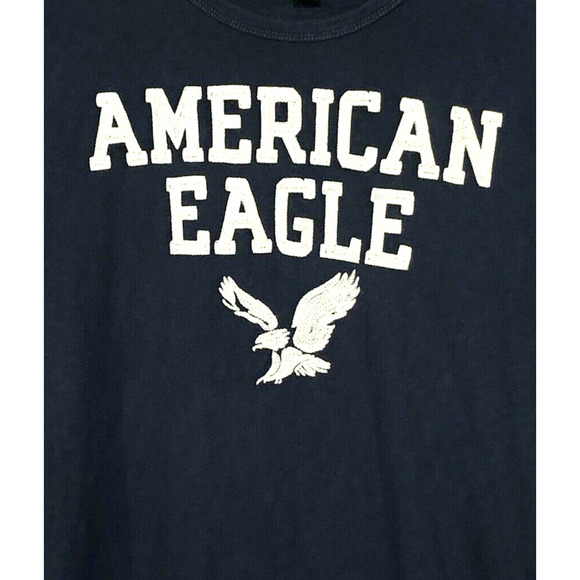 American Eagle Outfitters Mens Size Large Embroidered Logo Eagle Long Sleeve Tee - Picture 3 of 8